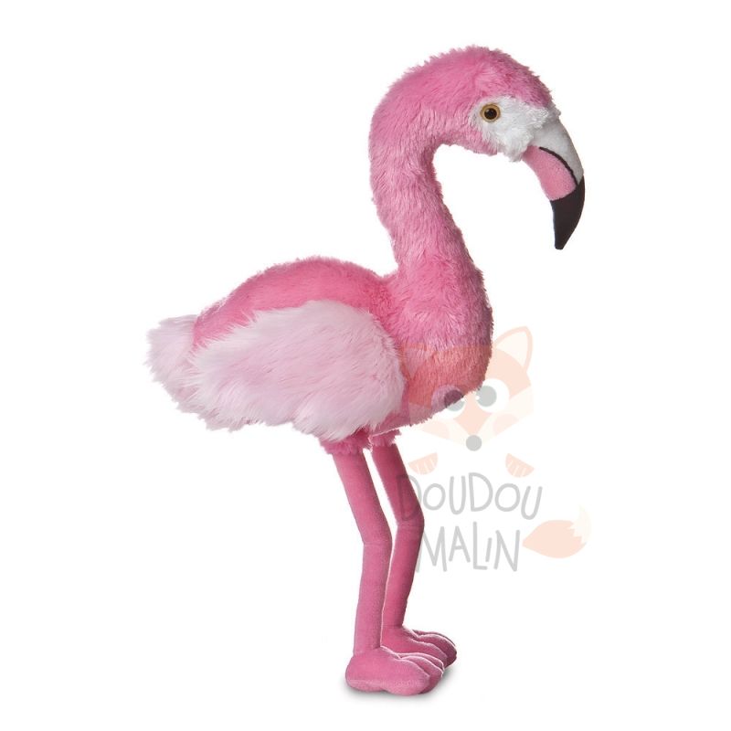  flo flamant rose peluche 30 cm 